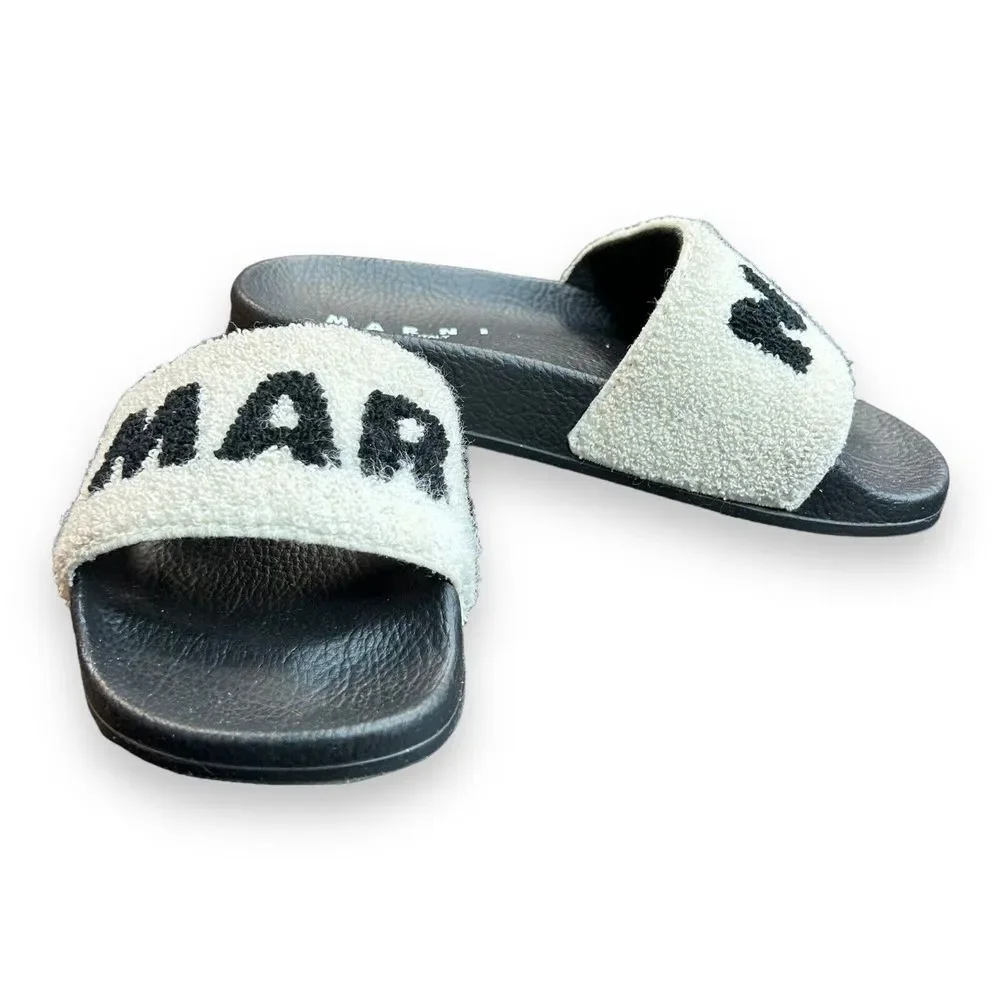 MARNI LOGO DETAIL‎ SLIDES SANDALS SIZE 31/32